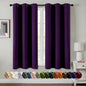 MIULEE Blackout Curtains for Bedroom 2 Panels 40 x 84 Inch Long Black