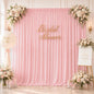 10x10ft Wrinkle Free Ivory Backdrop Curtain for Parties Soft Fabric Drapes Wedding Ivory Curtain Backdrop for Birthday Party Decorations Background for Photography 5x10ft,2 Panels