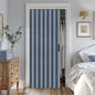 Vatge Closet Door Curtain Room Divider Drapes, Pleated Folding Style Curtains for Doorways Curtain for Bedroom Without Door,1 Panel with Tieback, W39 x L78, Black