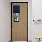 RYB HOME Blackout French Door Curtain, No Drill, W26 x L69, Black, 1 Panel