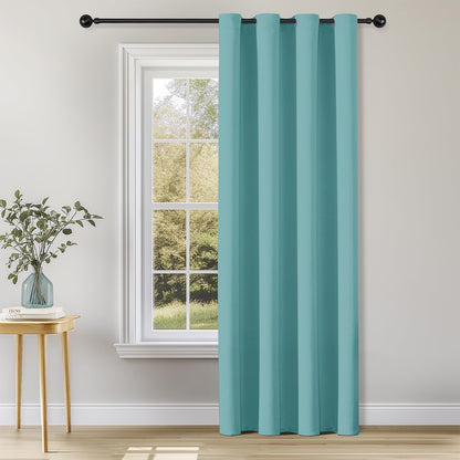 ChrisDowa Blackout Curtains Door Curtain for Doorway Privacy Closet Drapes
