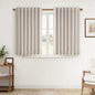 Topfinel Cream Linen Blackout Curtains 84 Inch Long for Bedroom Living Room, Ivory Pinch Pleat Back Tab Full Blackout Drapes Farmhouse Boho Curtains for Window, White Neutral Curtains 52" X 84" 7 FT