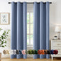 MIULEE Blackout Curtains for Bedroom 2 Panels 40 x 84 Inch Long Black
