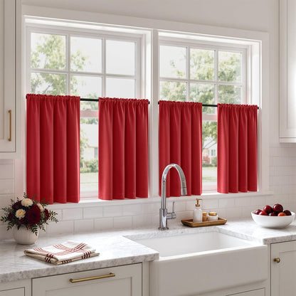 MIULEE Black Blackout Curtains 63 Inch Length for Bedroom Set of 4 Panels