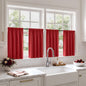 MIULEE Black Blackout Curtains 63 Inch Length for Bedroom Set of 4 Panels