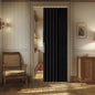 AJAZZ Blackout Accordion Door Magnetic Door Curtain Folding Closet Doors Curtain Invisible for Bedroom Room Living Room Doorway, Grey 42" W x 78" L, 1 Panel