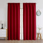 Chyhomenyc 2 Panels White Kitchen Curtains 36 Inch Length Tier Curtain