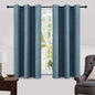 MIULEE 100% Blackout Linen Curtains for Bedroom 52x90 Inches Natural Beige