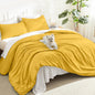 Litanika Queen Comforter Set Sage Green, 3 Pieces Lightweight Solid Bed Set