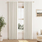 Guken Cream Linen Blackout Curtains 84 Inch Length 2 Panels Set for Living Room Bedroom Back Tab Thermal Insulated 100% Black Out Drapes Room Darkening Window Curtain Ivory Natural Beige