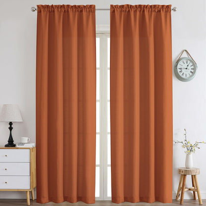 Chyhomenyc 2 Panels White Kitchen Curtains 36 Inch Length Tier Curtain