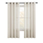 NICETOWN Semi Sheer Linen Ivory Curtains for Bedroom, W52xL84, 2 Panels