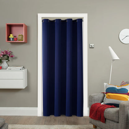 ChrisDowa Blackout Curtains Door Curtain for Doorway Privacy Closet Drapes