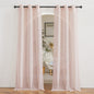 NICETOWN Semi Sheer Linen Ivory Curtains for Bedroom, W52xL84, 2 Panels