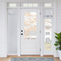 RYB HOME Blackout French Door Curtain, No Drill, W26 x L69, Black, 1 Panel