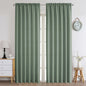Chyhomenyc 2 Panels White Kitchen Curtains 36 Inch Length Tier Curtain