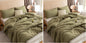 ROSGONIA King Size Comforter Set Olive Green, 3pcs (1 Boho Comforter & 2 Pillowcases), Lightweight Bedding Blanket All Season Bedspreads Quilt