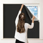 Petaholic 100% Blackout Curtains for Bedroom, Portable DIY Window Blinds, No Drill Window Shades & Blackout Blinds with Stickers & Tabs for Travel, Dorm Room, Media Room (118" x 57")