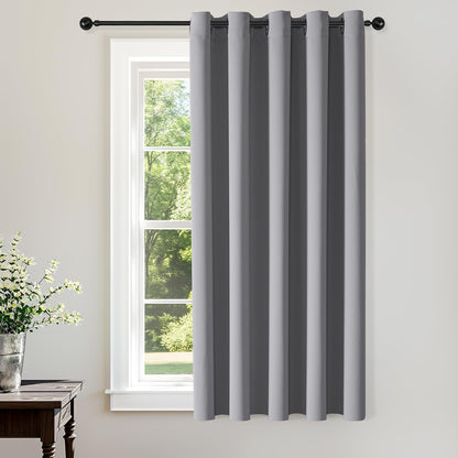 ChrisDowa Blackout Curtains Door Curtain for Doorway Privacy Closet Drapes