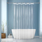 EurCross 9G Clear Shower Curtain Liner 72 x 78 inches Long with 5 Magnet Weights, Heavy Duty Weighted Premium PEVA Plastic Shower Curtain Liner for Bathroom, Without Hooks