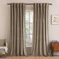 MIULEE Velvet Curtains 52x84 inches 2 Panels Olive Green Blackout Curtains