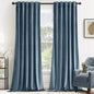 MIULEE Velvet Curtains 52x84 inches 2 Panels Olive Green Blackout Curtains