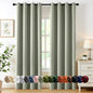 MIULEE Blackout Curtains for Bedroom 2 Panels 40 x 84 Inch Long Black