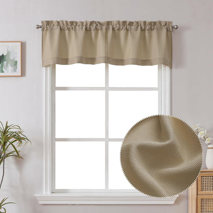 Chyhomenyc 2 Panels White Kitchen Curtains 36 Inch Length Tier Curtain