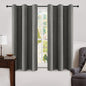 MIULEE 100% Blackout Linen Curtains for Bedroom 52x90 Inches Natural Beige