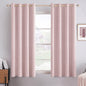 MIULEE 100% Blackout Linen Curtains for Bedroom 52x84 Inches Natural Beige