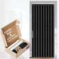 AJAZZ Blackout Accordion Door Magnetic Door Curtain Folding Closet Doors Curtain Invisible for Bedroom Room Living Room Doorway, Grey 42" W x 78" L, 1 Panel