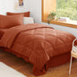 CozyLux Full Comforter Set 82"x86" Dark Grey - 7 Piece Bed in a Bag