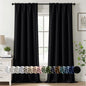 MIULEE Halloween Black Blackout Curtains for Bedroom Room 40"x63" 2 Panels