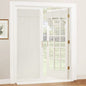 RYB HOME Blackout French Door Curtain, No Drill, W26 x L69, Black, 1 Panel