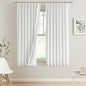 Vision Home Natural Pinch Pleated Full Blackout Curtains Linen Blended Room Darkening Window Curtains 95 inch for Living Room Bedroom Thermal Insulated Pinch Pleat Drapes with Hooks 2 Panel 40"Wx95"L