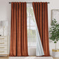 Lazzzy Blackout Curtains Thermal Insulated Curtains Room Window Drapes Super Soft Luxury Curtains for Living Room Bedroom Rod Pocket 2 Panels, 96 Inch Lined | Beige