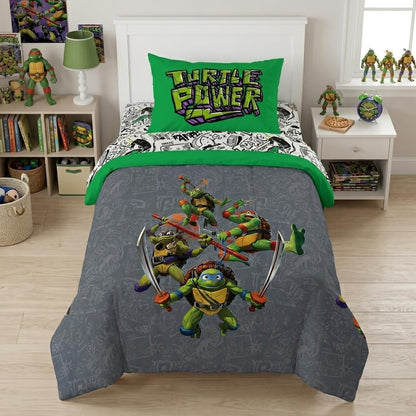 Marvel Spiderman Full Size Comforter Set 5 Piece Kids Bedding, Multi