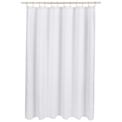 Amazon Basics 8-Gauge PEVA Shower Curtain or Liner with Mesh Storage Pockets - 72" x 72", Clear