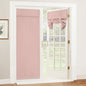 RYB HOME Blackout French Door Curtain, No Drill, W26 x L69, Black, 1 Panel