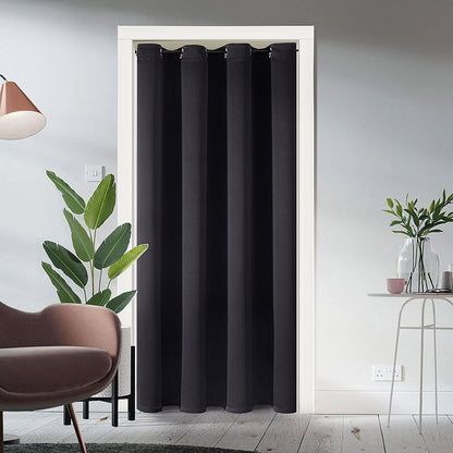 ChrisDowa Blackout Curtains Door Curtain for Doorway Privacy Closet Drapes