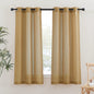 NICETOWN Semi Sheer Linen Ivory Curtains for Bedroom, W52xL84, 2 Panels