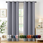 MIULEE Blackout Curtains for Bedroom 2 Panels 40 x 84 Inch Long Black