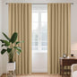 Joydeco Blackout Curtains for Bedroom, Black out curtains 96 inch long 2 Panels, Long Black Drapes with Rod Pocket Back Tab, Room Darkening Noise Reducing & Wrinkle-Free Drapes for Living Room Windows