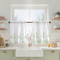 HOMEIDEAS Kitchen Curtains, Short Non-See-Through Privacy Curtains 30"X36"