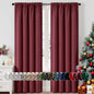 MIULEE Halloween Black Blackout Curtains for Bedroom Room 40"x63" 2 Panels