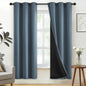 SimpleHome Cream 100% Blackout Curtains Room Darkening Living Room 84 Inch
