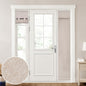 HOMEIDEAS 100% Blackout Linen Door Curtains for French Door 26x68 Inch