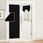 RYB HOME Blackout French Door Curtain, No Drill, W26 x L69, Black, 1 Panel