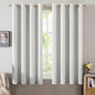 MIULEE 100% Blackout Linen Curtains for Bedroom 52x90 Inches Natural Beige