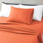 Amazon Basics Lightweight Super Soft Easy Care Breathable Microfiber 4 Piece Bed Sheets Set with 14-Inch Deep Pockets, Full, Navy Blue, Solid